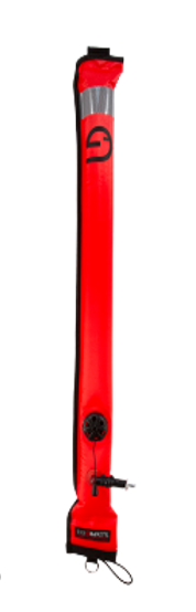 SubGravity Deluxe Surface Marker Buoy DSMB with Metal Oral/BC Inflator Orange